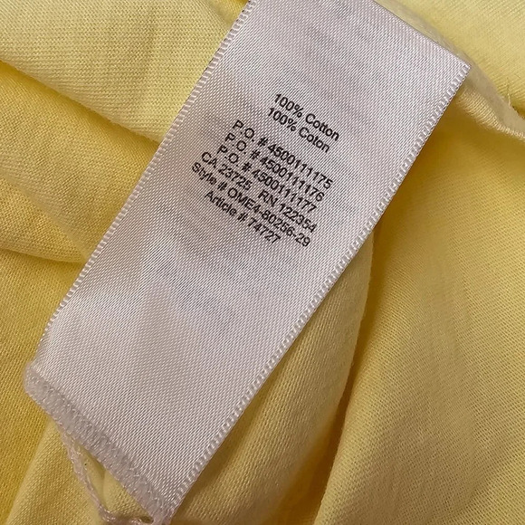 Aritzia Wilfred Nissa Mini Dress Ruched Short Sleeve Yellow  Size XS - Picture 7 of 8